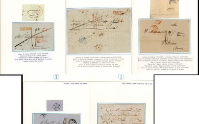 LOMBARDO VENETO PREFILATELICHE 1808/1862 - Cinque lettere prefilateliche o non...