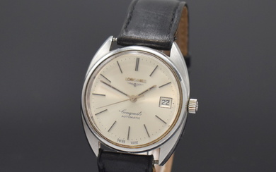 LONGINES Conquest gents wristwatch in steel reference 1573 1 633,...