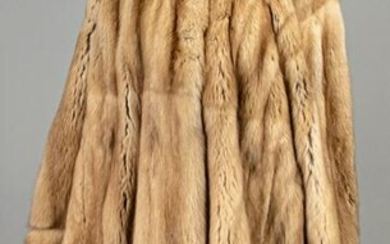 Ladies sable coat, in the silk