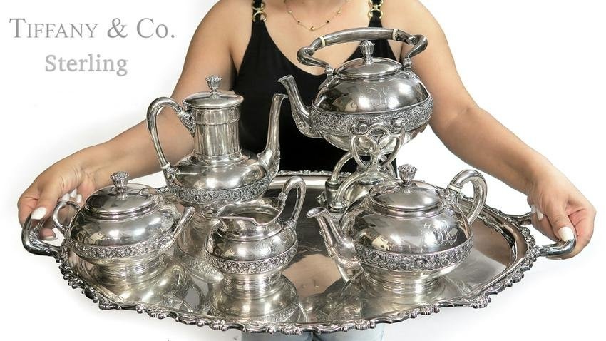 Large Sterling Silver Tiffany & Co Tea Set
