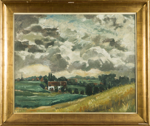 Lodew Bosscke, Gemälde, 'Landschaft', Anfang 20. Jahrhundert