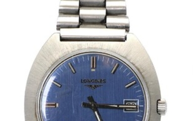 SOLD. Longines: A gentleman's wristwatch of steel. Model Conquest. Mechanical movement with automatic winding and date. 1970s. – Bruun Rasmussen Auctioneers of Fine Art