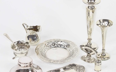 Lot details A collection of silver and plated items, to...