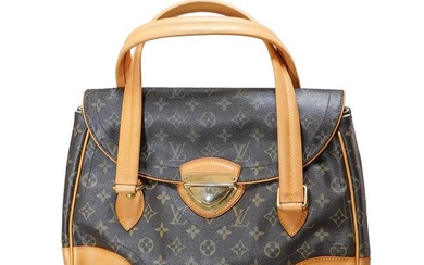 Louis Vuitton Monogram Leather Clip Handbag