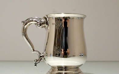 Mid 20th Century Modern Sterling Silver Pint Mug