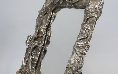 Miroir de table en métal argenté de deux... - Lot 382 - Morand & Morand