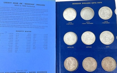 Morgan Dollar Coin Album with Contents