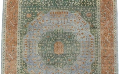 Muted Colors Mamluk Geometric Large 9X12 Oriental Rug Living Dining Room Carpet