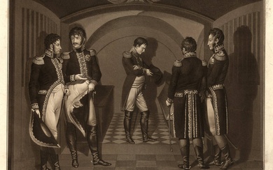 [Napoléon]. Jügel, Johann Friedrich (1772-1833). "Napoléon I. visite la tombe...