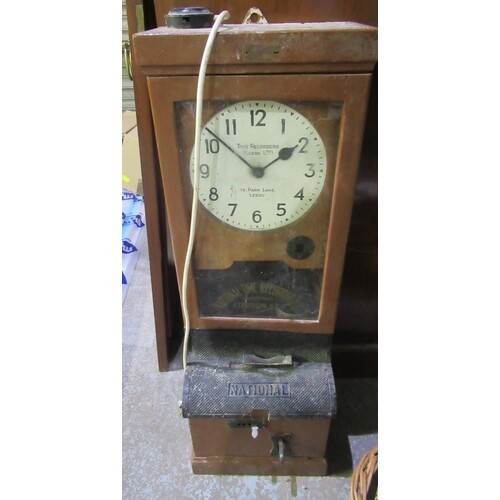 National Time Recorders (Leeds Ltd.) clocking in machine
