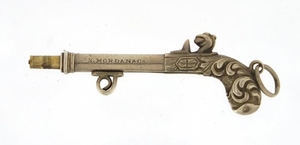 Novelty S Mordan & Co propelling pencil in the form of a pis...