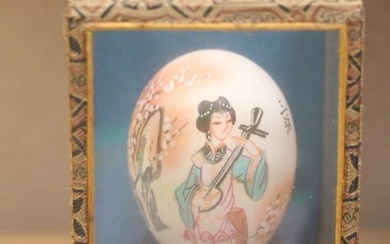 Oriental Egg Inside a Shadow Box