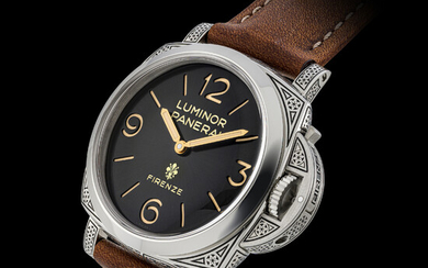 PANERAI, REF. PAM00972, LIMITED EDITION OF 99 PIECES, STAINLESS STEEL LUMINOR FIRENZE 3 DAYS