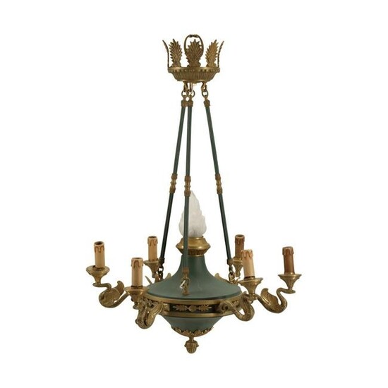 Pair of Empire Style Chandeliers.