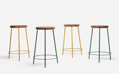 Pierre Jeanneret, Stools from Chandigarh, set of four