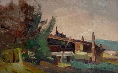 Pietro Annigoni “Paesaggio” 1981