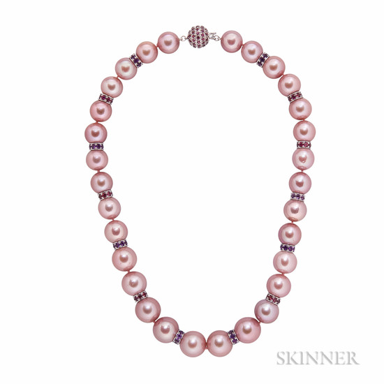 Pink South Sea Pearl Necklace