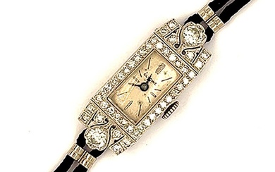 Platinum Glycine Art Deco Watch