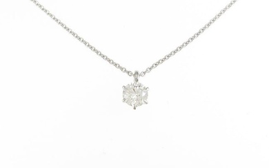 Platinum diamond necklace 0.302ct IF 3EXT