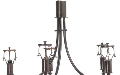 SOLD. Poul Henningsen: "PH-Anchor". Five branched brass chandelier. Manufactured by Louis Poulsen. H. 50. Diam. 65 cm – Bruun Rasmussen Auctioneers of Fine Art