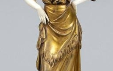 Preiss, Ferdinand. 1882 Erbach - 1943 Berlin. Carmen. Chryselephantine figure of a lady in floral