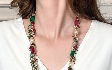 Rare Chanel Moghul Style Gripoix Necklace