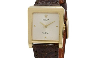 Rolex Cellini 4100 25mm Yellow Gold Case Manual Wind
