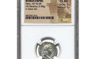 Roman Empire AR Denarius Nero (54-68