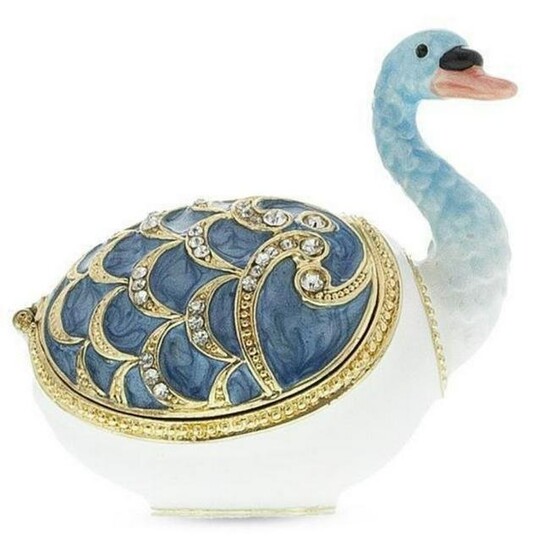 Royal Russian Swan Trinket Jewel Box