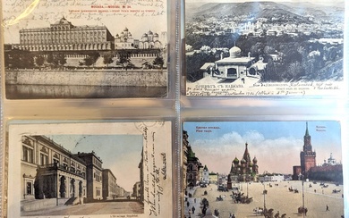 [Russia]. Collection of ±60 (col.) picture postcards, ±1901-1961, all but...