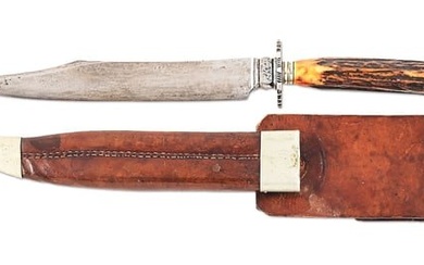 SHEFFIELD MADE BOWIE KNIFE FOR NEW YORK MARKET.