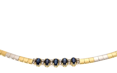 Sapphire-brilliant bracelet GG