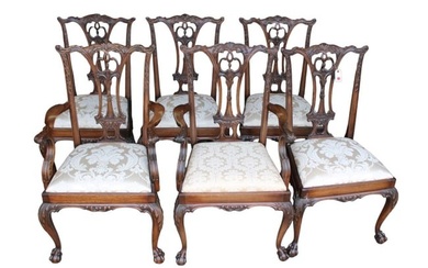 Set 6 Chippendale ball & claw dining room chairs