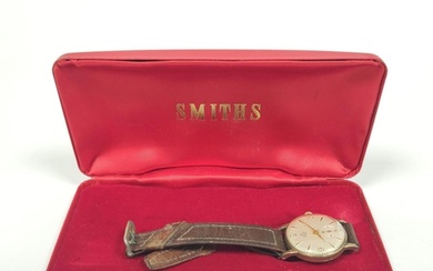 Smiths de Luxe 9ct gold watch inscribed and dated 'British R...