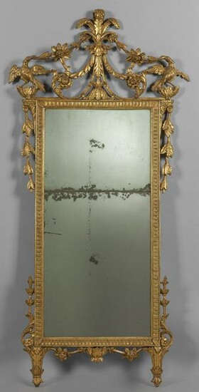 Specchiera Luigi XVI in legno finemente