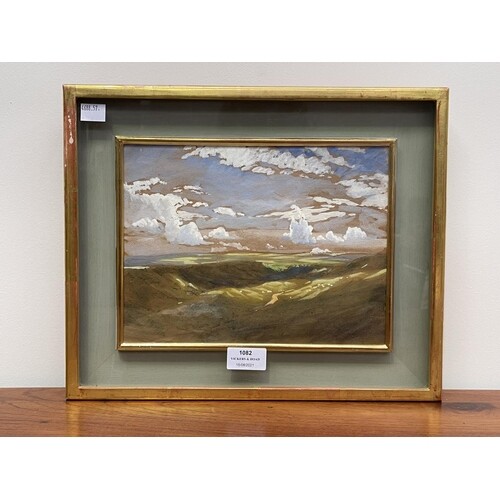 Spence ?? Maiden Castle, watercolour with white highlights, ...