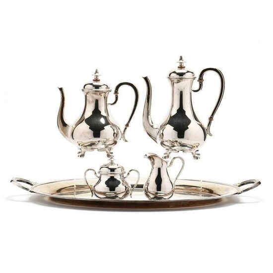 Sterling Silver Four Piece Tea and Coffee Service with