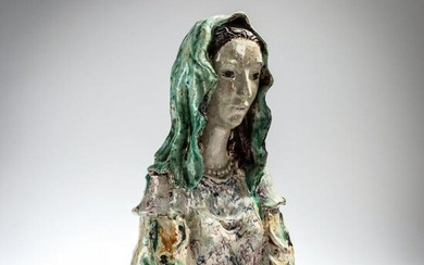 Susi Singer, Woman bust with headscarf, after 1925