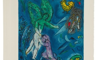 The Fight Between Jacob and the Angel (Mourlot CS 40), Charles Sorlier after Marc Chagall
