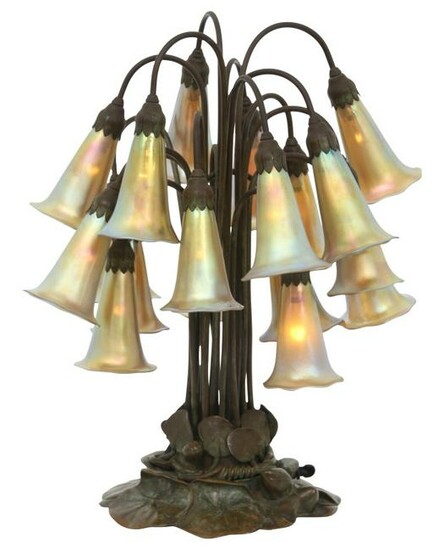 Tiffany Studios 18 Light Lily Lamp