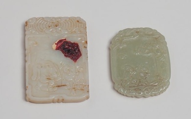 Two Chinese Jade Plaques