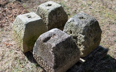Two Pair of Early French Stone Bases