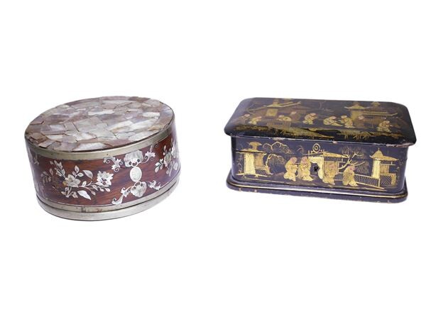 Two oriental boxes early 20th century