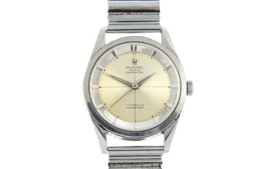 UNIVERSAL GENÈVE - a stainless steel Polerouter bracelet watch, 33mm.