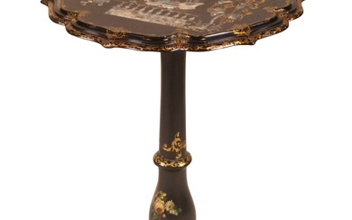 Victorian Mother-of-Pearl Inlaid Papier Mache Table
