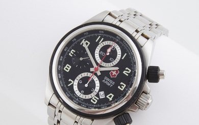 Victorinox Swiss Army Ambassador Wristwatch With Date And Chronograph