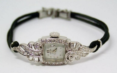 Vintage HAMILTON 1950's Platinum Ladies Watch