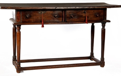 (-), Early 18th century wall table with 2...