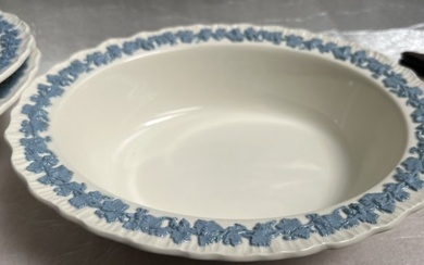 Wedgwood Set of 3 THREE Etruria Barlaston Queen Ware Blue Lavender serving bowls