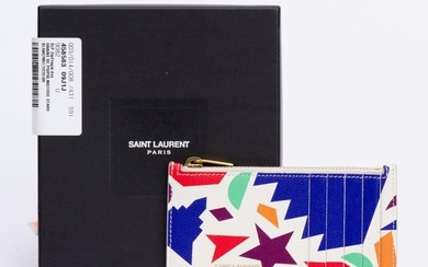 Yves Saint Laurent New Multicolor Credit Card Case
